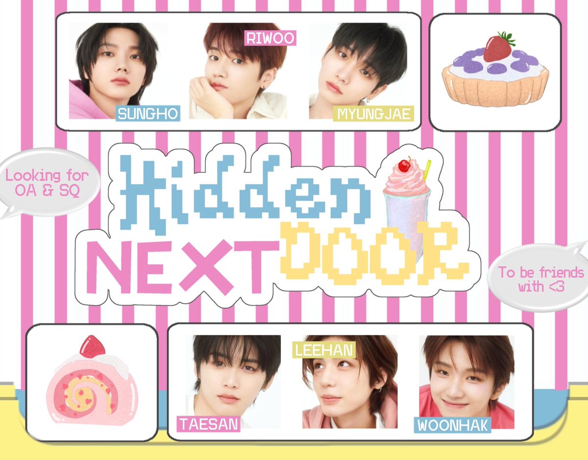 hiddenextdoor's tweet image. ᅠ
%%🍓こんにちは!

just a tiny update from us ;__3 we used to be 911NEXTCALL, but from now on all things will move here ⭐ we’re also looking for our donut staff riwoo, and  SQ/OA who’d love to be 友だち with us! よろしくね! ✧ 
ᅠ