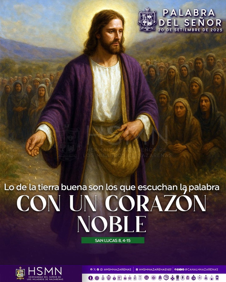 pdninos's tweet image. #Evangeliodehoy Sábado  20/09  Lucas 8,4-15: La semilla que cayó en tierra fértil, son los que dan fruto.

Señor Jesús ve a mi, ven a este mundo, danos tu amor y paz, quiero recibirte cada dia con amor en tu palabra, la Santa Comunión y en el prójimo, amen #DivinoNiño #PadrEdwin