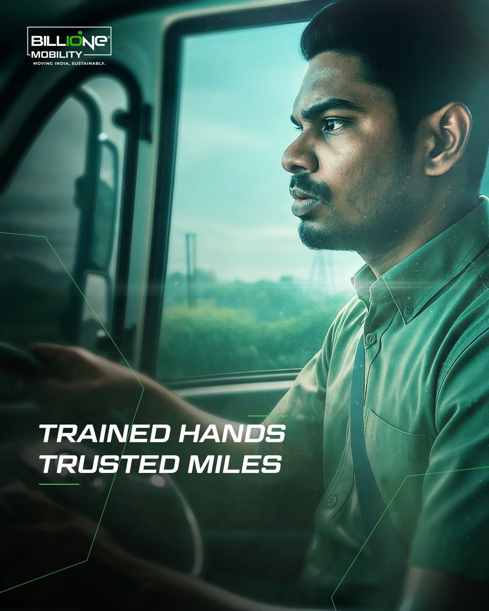 BillionEMove's tweet image. Behind every safe mile is a skilled driver.
At BillionE Mobility, we invest in training and empowering our drivers - because trusted hands mean trusted journeys. 🚛⚡

#BillionEMobility #TrainedHandsTrustedMiles #DriverFirst #SustainableLogistics
