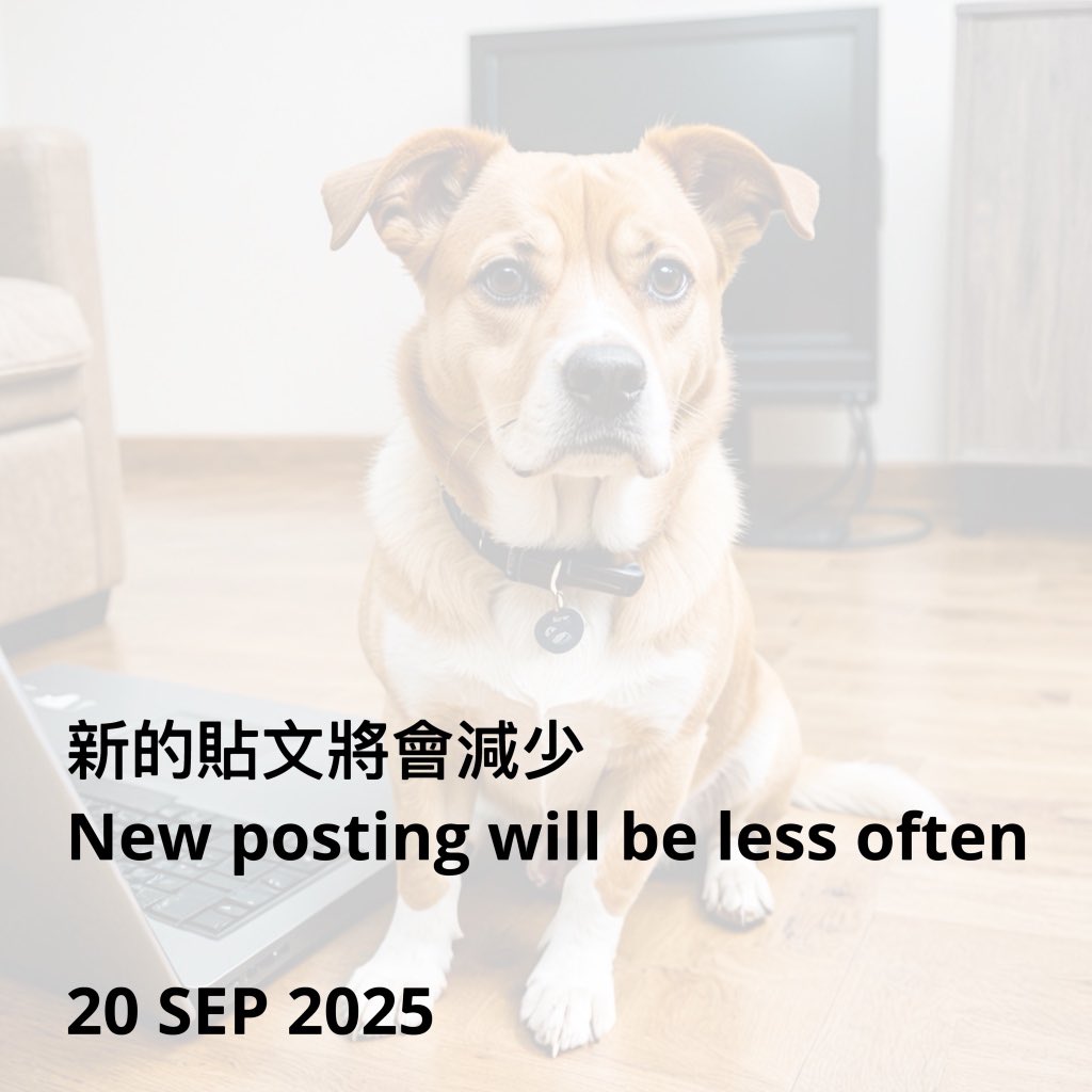 PupDarkys's tweet photo. 汪汪的Facebook 、Instagram、X，更新會少了。在處理相片太花時間，加上工作、想做的事情、時間都不夠，所以決定減少更新。

感謝人類和汪汪們的支持！

2025 年 9 月 20 日 https://t.co/Gw76WthNIH