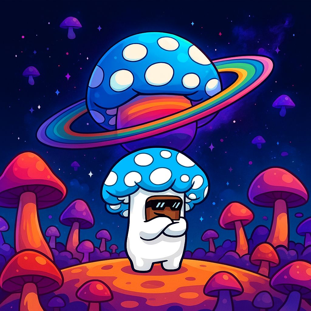 As the creation starts tiny mushrooms begin to rise from the soils of the mushroom planet deep in galaxy...Coming soon...