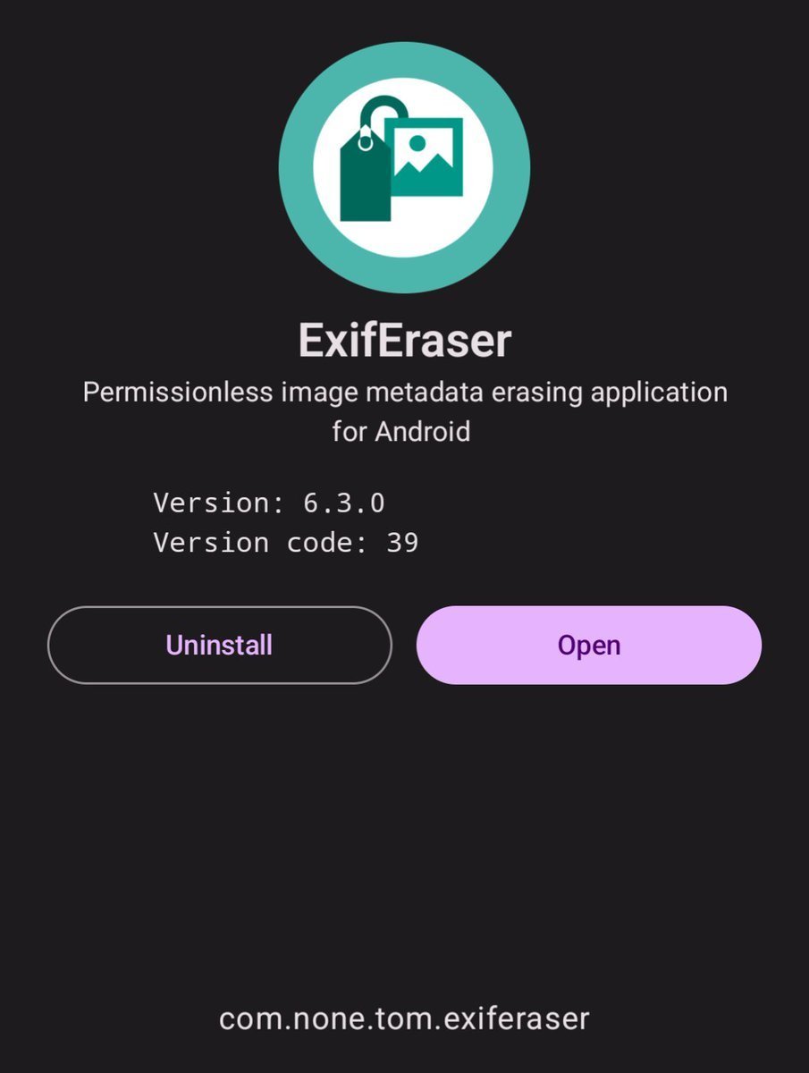 Remove Metadata from photos before sending them is MANDATORY.

On Linux:
Install it with this command
&gt; sudo apt install mat2

Now you can just right-click files and then select "Remove metadata".

On GrapheneOS:
Install ExifEraser from Accrescent store.

Open, add photo or