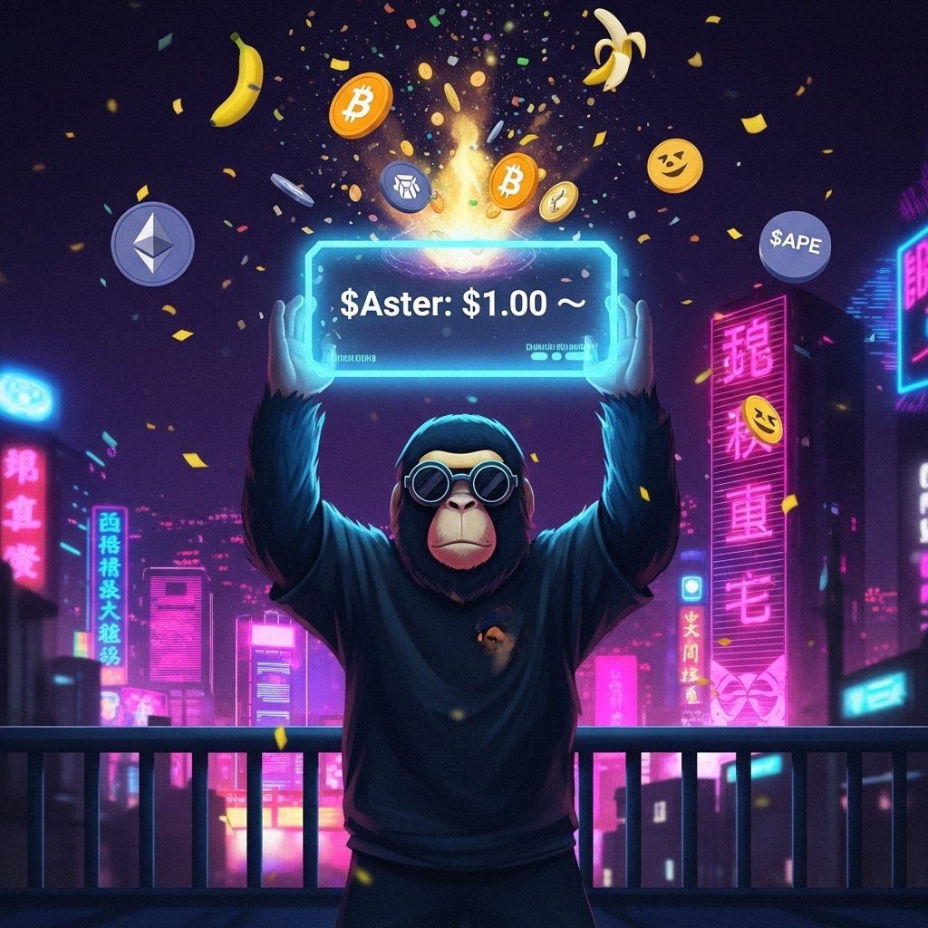 MrUnknownHK's tweet photo. YOOO! 🔥 HUGE W for the fam! 🚀 Congrats on seeing $Aster hit $1! 🤯 That's how we stack those bags! Love seeing our community thrive! LFG! 🍌💰 #Aster #Crypto #Web3 #WAGMI https://t.co/zOF2Ss41zv
