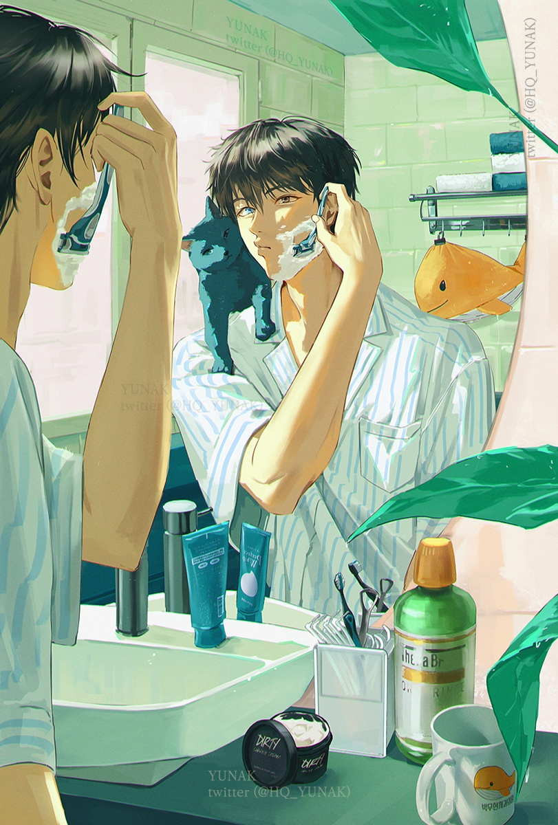 박무현도 면도를 하는 남자라는 사실이 내 심금을 울림. #어바등