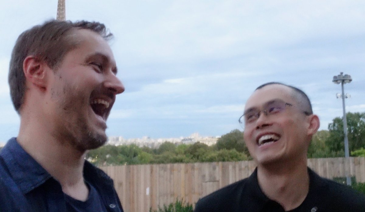 Actual footage of <a href="/cz_binance/">CZ 🔶 BNB</a>  and me laughing at those who didn’t buy $ASTER 🤣🚀 

And for those wondering, no, this is not an AI-edited picture.