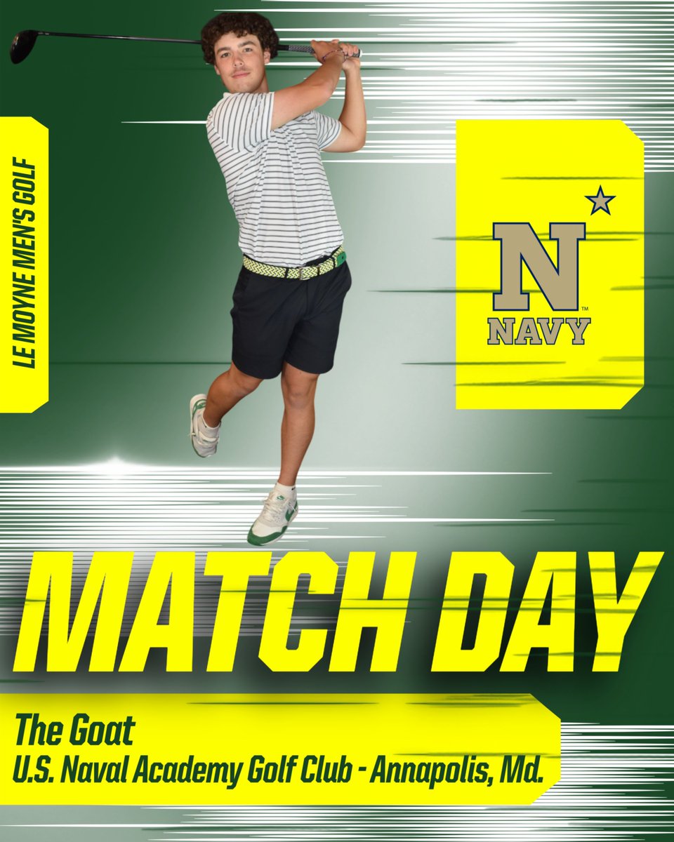 We're at Navy’s 16-team invitational!

🆚 The Goat – Day One
⛳️ U.S. Naval Academy Golf Club - Annapolis, Md.
⏰ 8:30 AM
📊 scoreboard.clippd.com/tournaments/23…