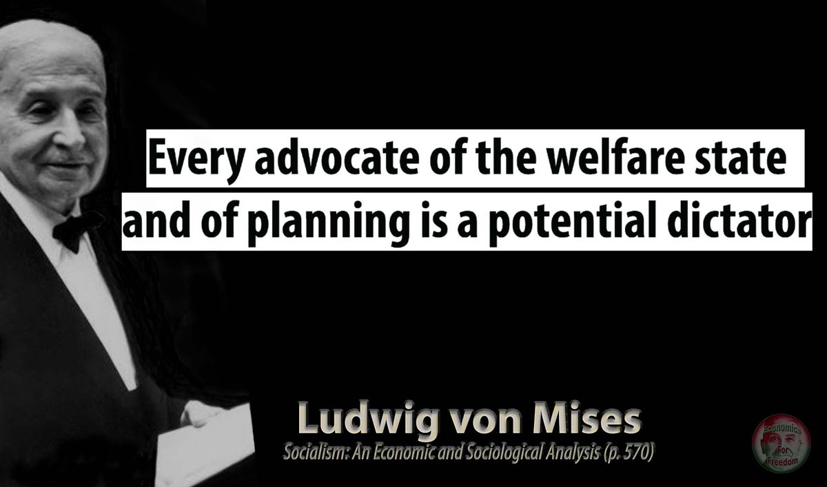 EconomicsForF's tweet image. #Mises  #WelfareState  #Planning  #Dictator