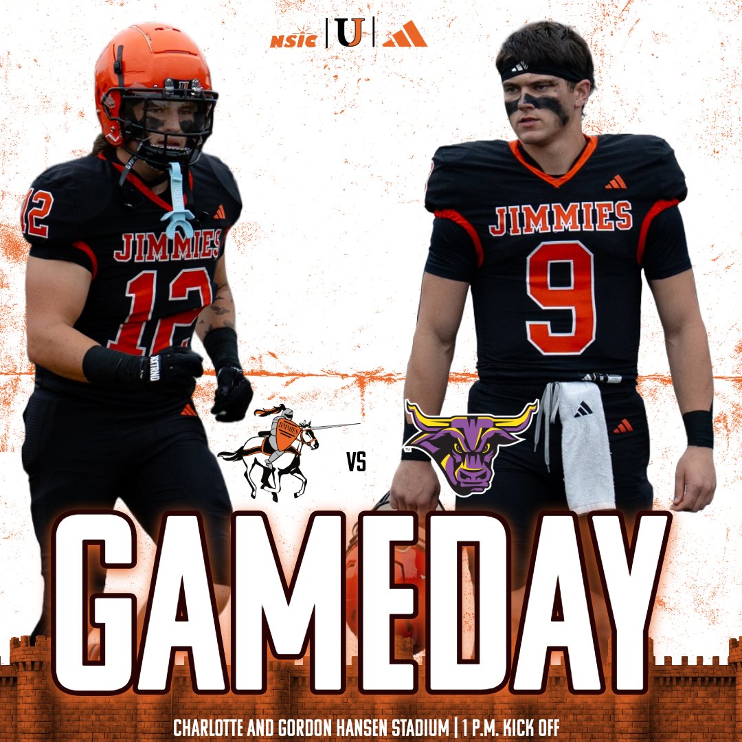 GAMEDAY‼️

Kick-off is set for 1 p.m‼️

#ChopAndCarry | #JimmiePride

📺nsicnetwork.com/jimmieathletic…
📻streamdb5web.securenetsystems.net/cirrusencore/K…
📊jimmiepride.com/sidearmstats/f…