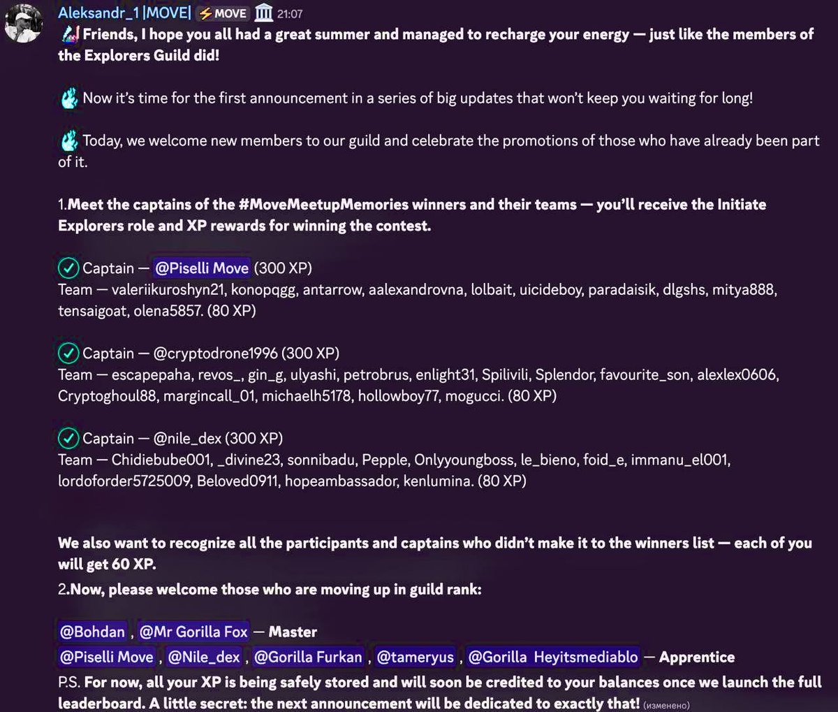 ⚡️More to come! 

Once again, congratulations to everyone involved in this important milestone, and thank you for your contribution.

GMOVE