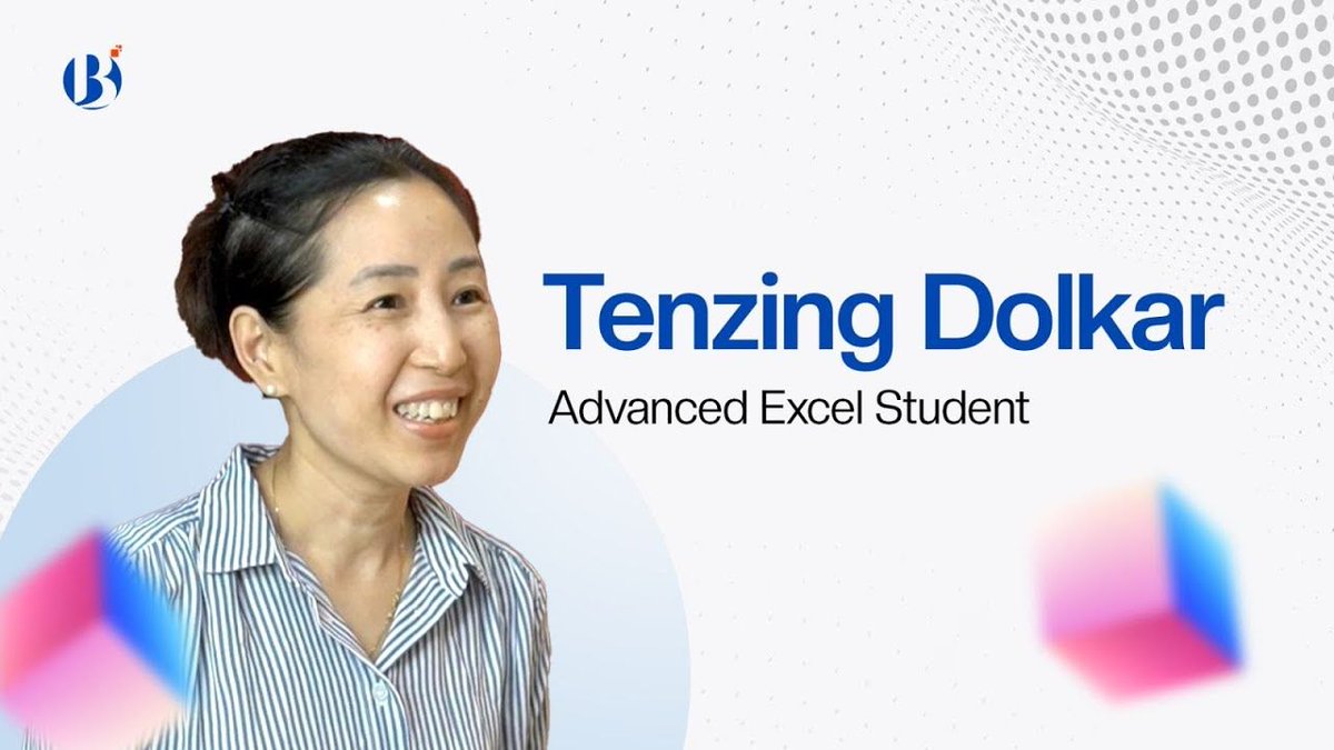 broadwayinfosys's tweet image. Learning Journey Crossing the Barriers!
Ms. Tenzing Dolkar joined our Advanced Excel Training and shared her inspiring journey of learning and growth.

Watch the Full Video: buff.ly/kETSdkT

#BroadwayInfosys #AdvancedExcel #StudentJourney #SkillDevelopment