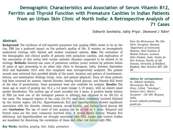 questmoosa's tweet image. Grey hairs and Vitamin B12

Vitamin B-12 deficiency is one of the most common causes of prematurely graying hair.