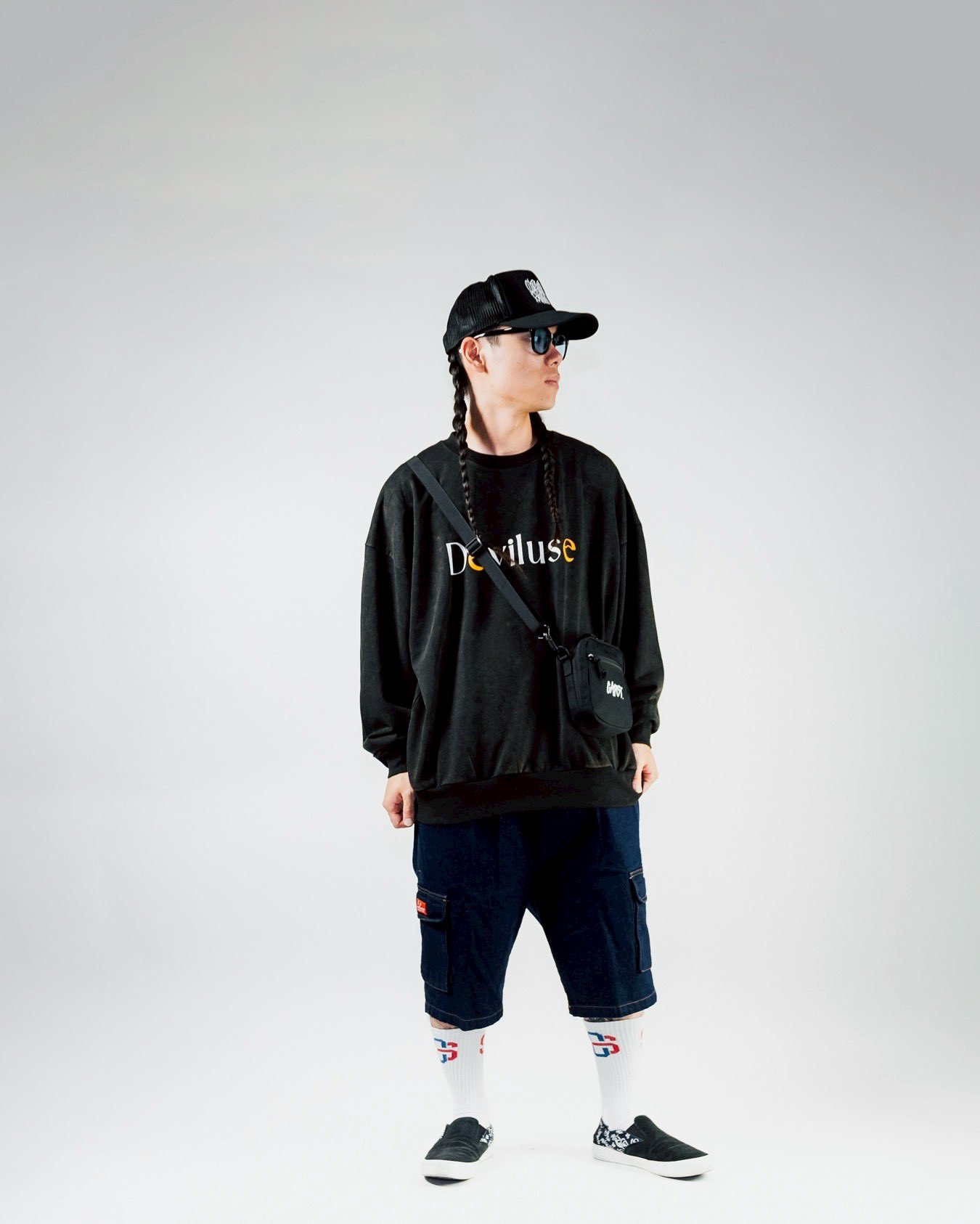 セット売り　キャップ　スウェットパンツ 最短即日出荷]猫系女子3点セット|Favorite オリジナル ショート