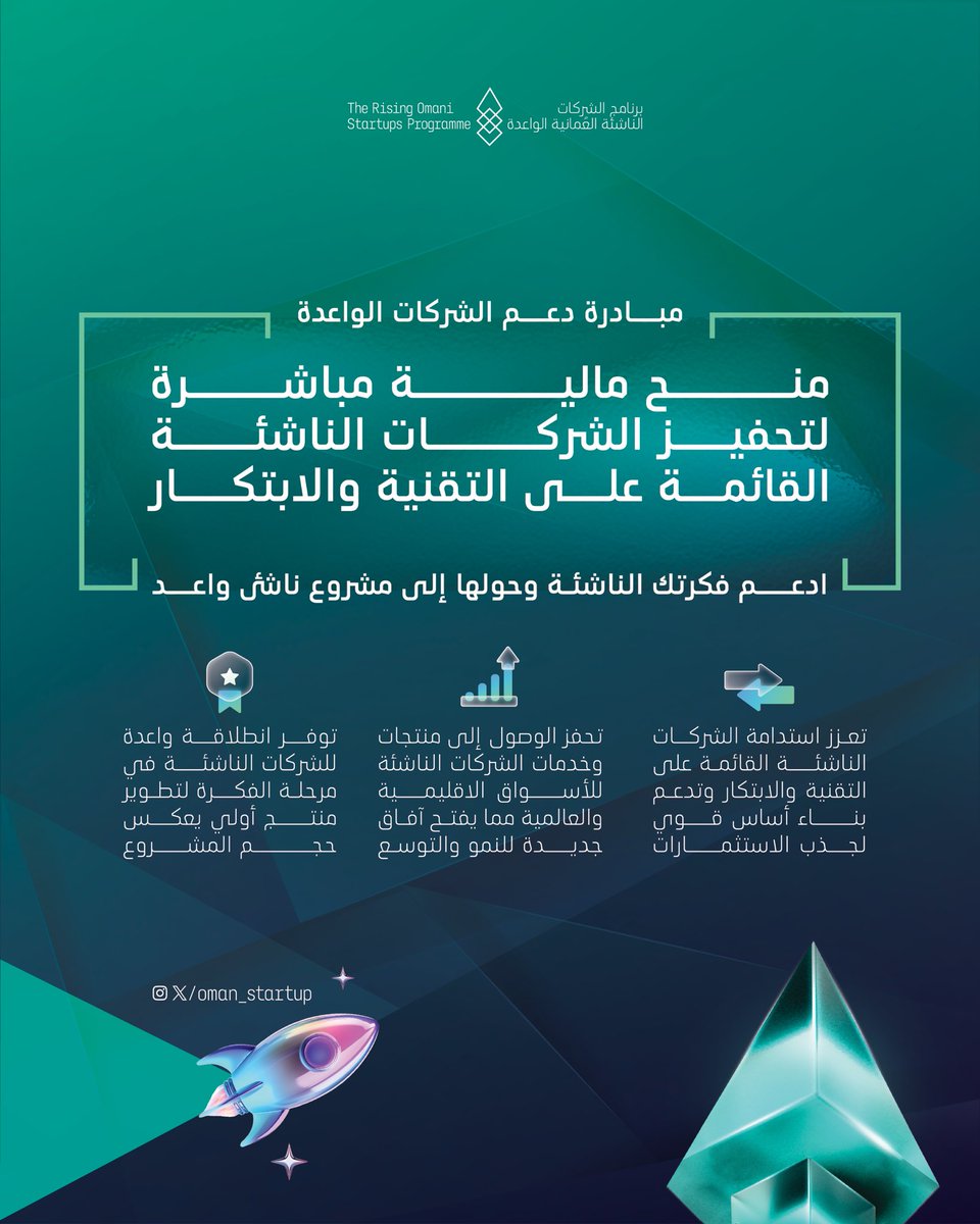 برنامج الشركات الناشئة العمانية الواعدة tweet media
