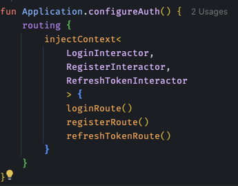 _marcmf's tweet photo. @kotlin Context Parameters are just awesome, in combination with @Kotzilla_io Koin just need a small extension to provide all you dependencies in a context scope. Pretty clean https://t.co/Rg6QmNsXWa