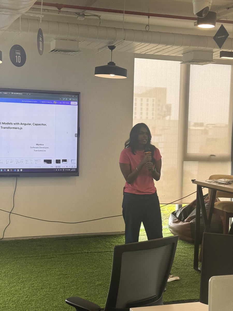 debug_mode's tweet image. Thank you everyone for attending #ngIndia Chennai meet-up. It was such a productive day with so many great conversation on #Angular and #AI 🔥
Kudos to amazing speakers and cheers to lovely audience. 🥰
Thanks Botminds AI for sponsoring and hosting the event.
#nomadcoder