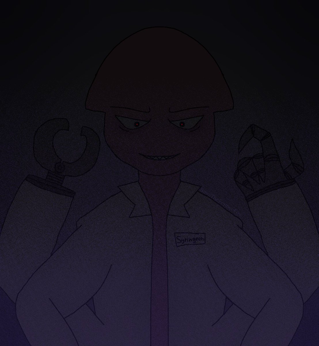 I drew Syringeon of GOBB in my style

#digitalart #garten