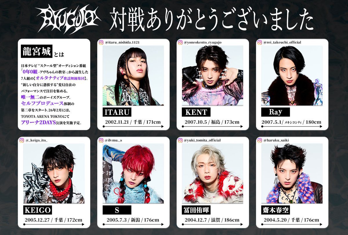 龍宮城 OFFICIAL / 0年0組 (@RYUGUJOofficial) / X