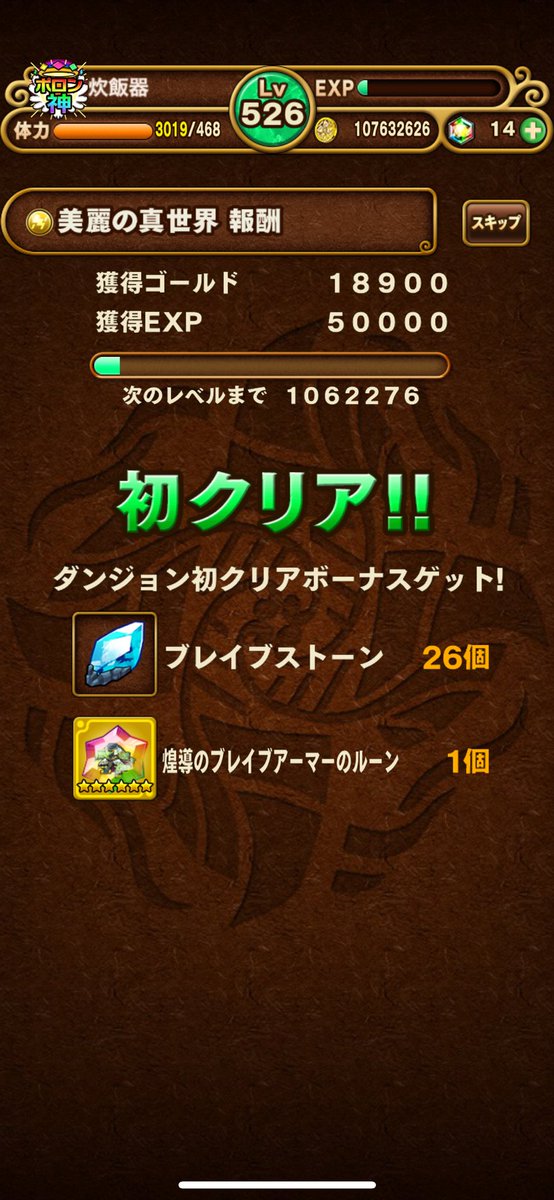 いけたー！ルーン確保できたからブレポコは終わり！！#ポコダン