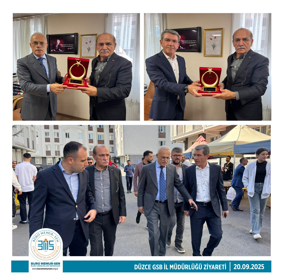 DÜZCE GSB İL MÜDÜRLÜĞÜ’NE ZİYARET📍

Genel Başkanımız Yusuf Yazgan; Genel Başkan Vekilimiz Kaan Çetinbaş ve Genel Başkan Yardımcımız Ahmet Kızıl ile birlikte Düzce Gençlik ve Spor İl Müdürlüğü’ne atanan Sayın Zekeriya Arslantürk’e ‘hayırlı olsun’ ziyaretinde bulundu. Yazgan,