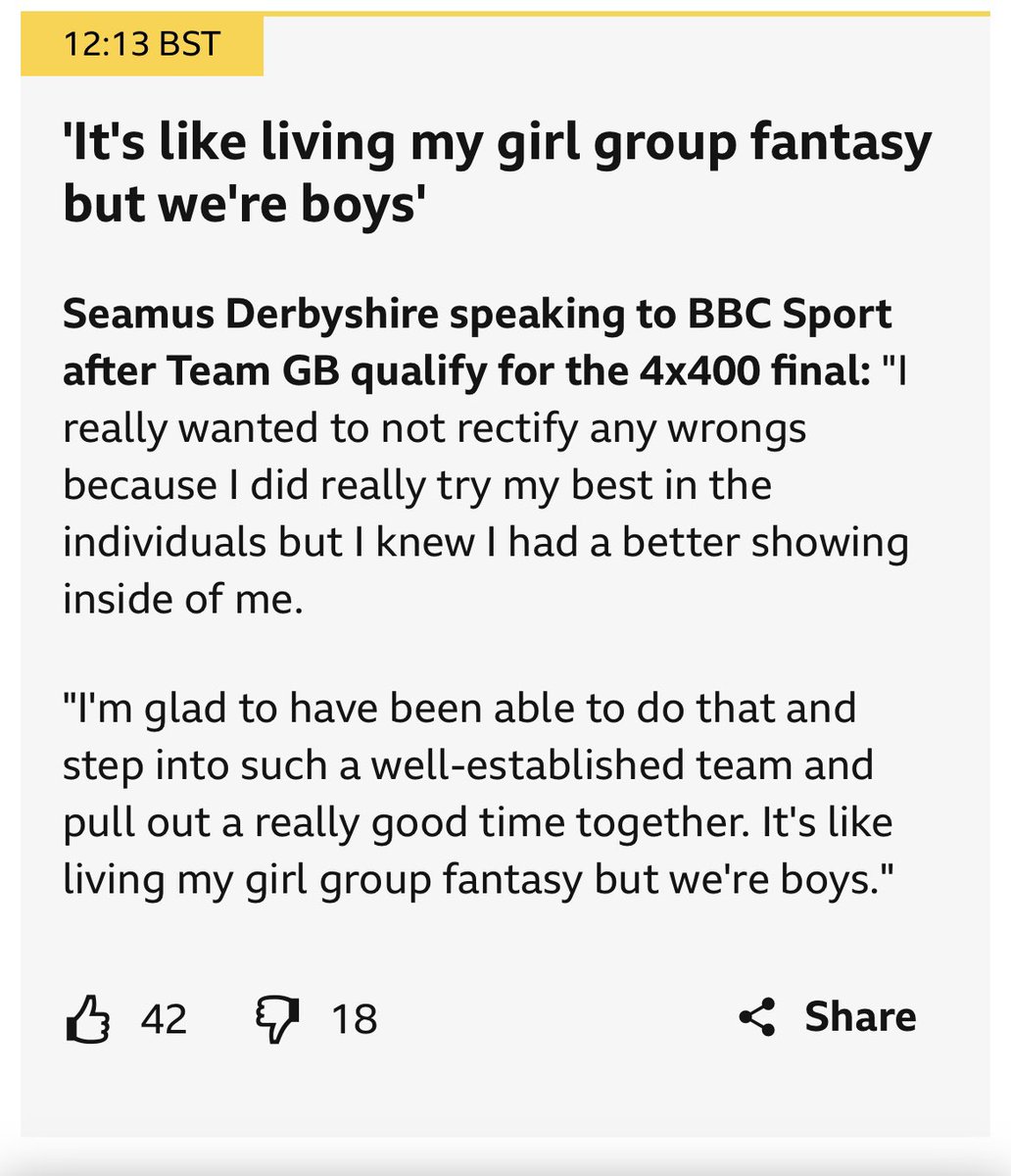 🫶 Our fave Seamus Derbyshire shining bright in Tokyo tonight! 🌟 

Impressive from the GB 4x400m men’s relay team, who are into Sunday’s final 🇬🇧 👏 

#WorldAthleticsChamps #WCHTokyo25 #TeamLGBTQ