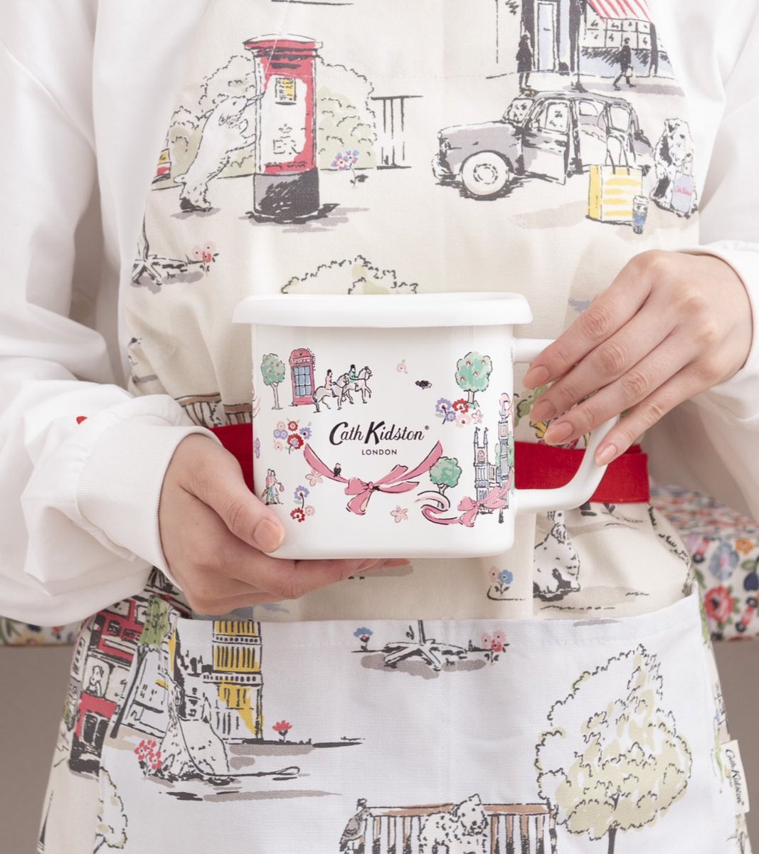 キャスキッドソン cathkidston花柄ホーロー 3個セット キャスキッドソン cathkidston花柄ホーロー 3個セット