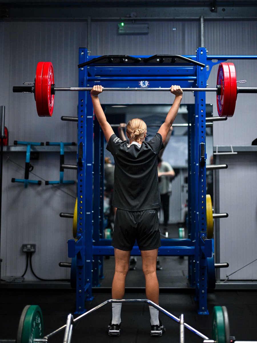 ChelseaFCW's tweet photo. Gym mode activated. 🔛 https://t.co/SVb2tPA9F7