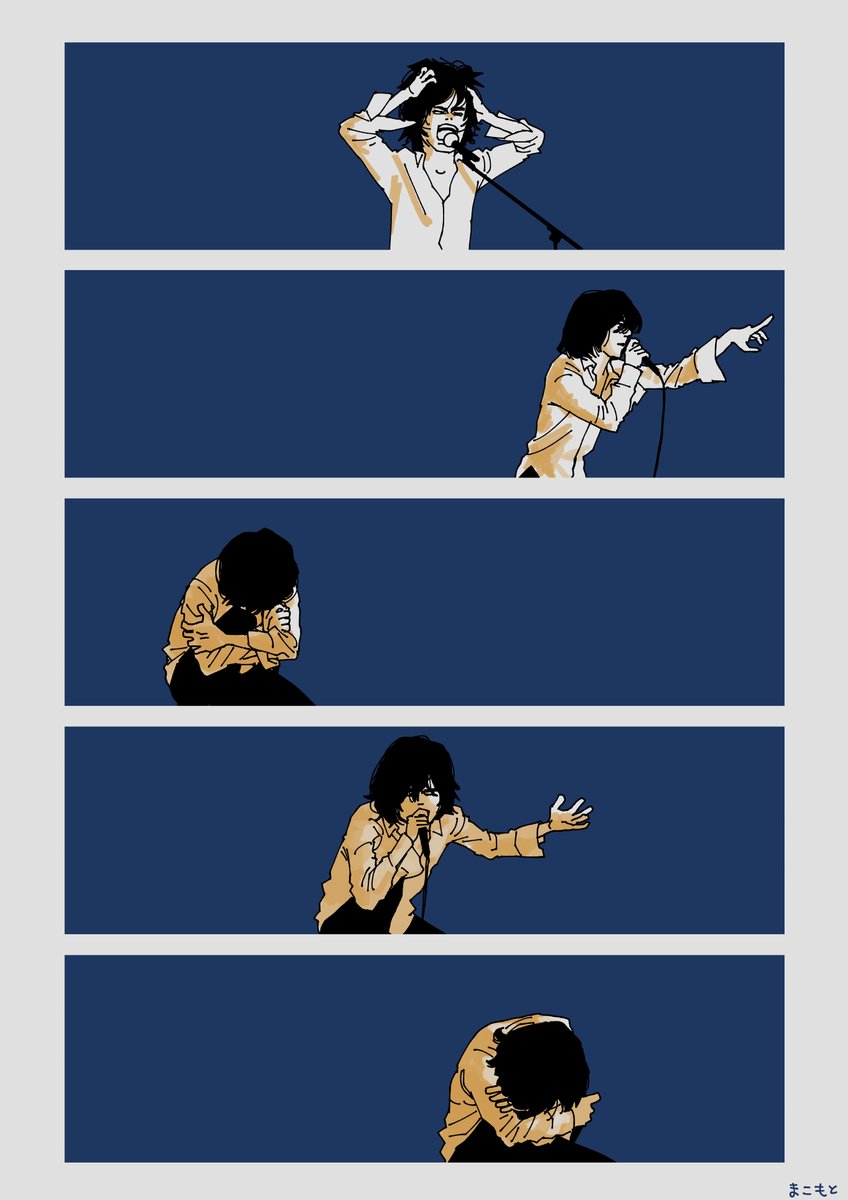macomoto245's tweet photo. 2015野音の「自宅にて」の映像を見て描きました。 https://t.co/AtndUSMVF3