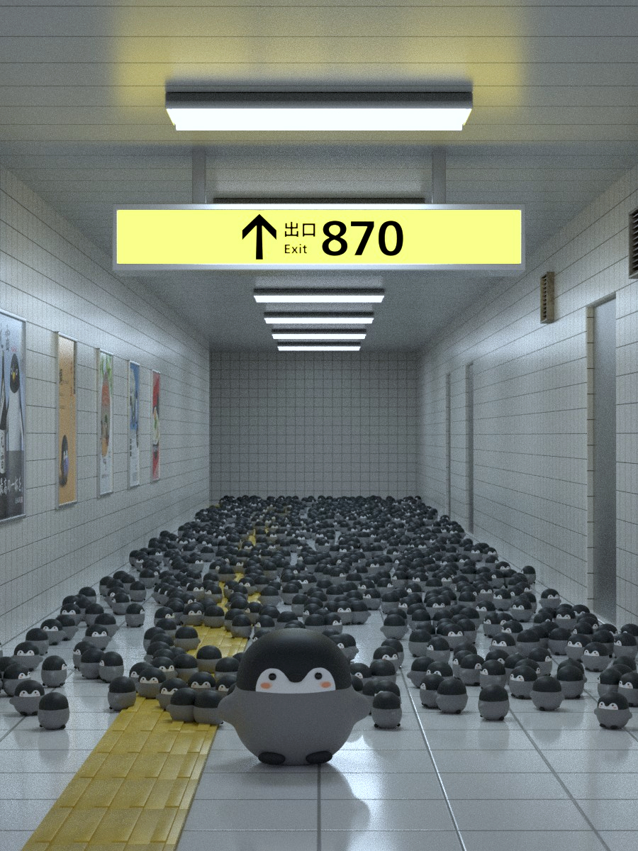 penmaru_maru's tweet photo. あら～ぼくの仲間が870人いる出口に来たのだなぁ～ https://t.co/EkmEgrKDZk