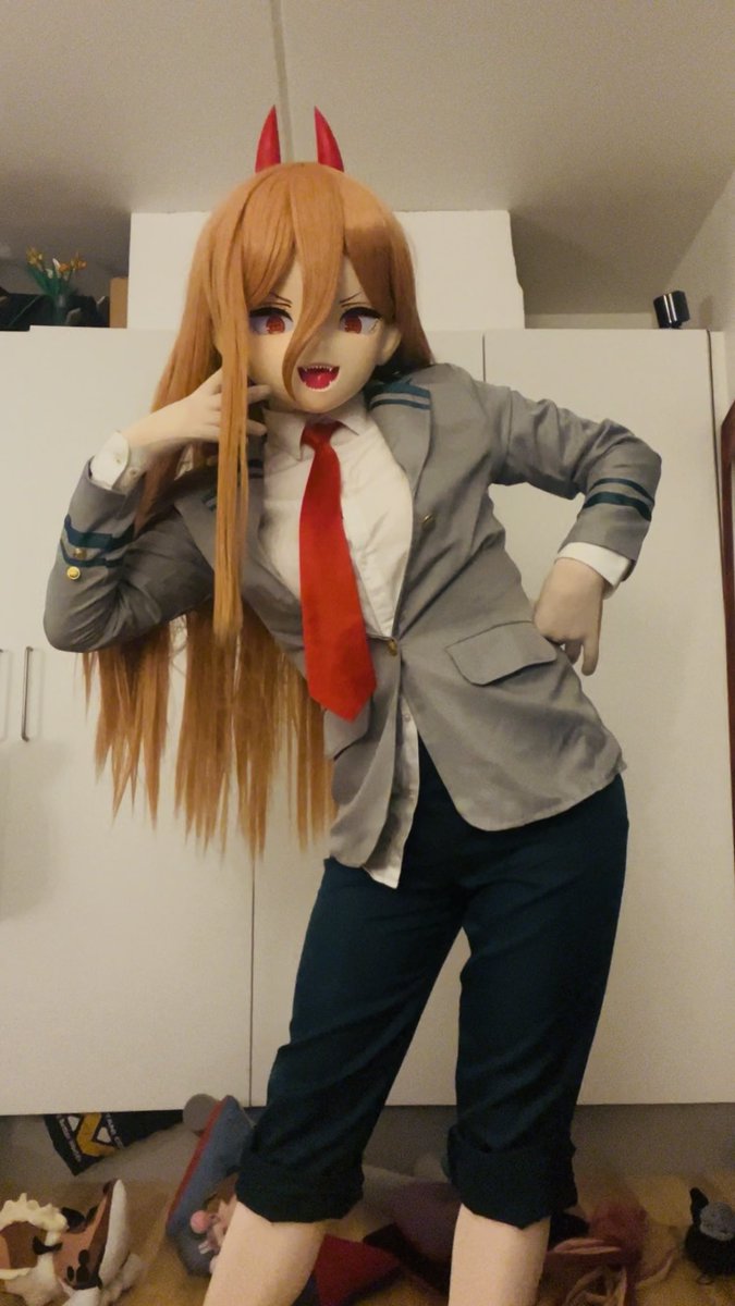 HEY, HEY, HEY, CLASS 1-A! 😈

I AM YOUR NEW TRANSFER STUDENT!
MY QUIRK IS THE BEST!🩸🩸🩸

LET’S GO MURDER SOME VILLAINS! 💪

#cosplay #kigurumi #power #chainsawman  #mha #myherocademia #anime #csm #着ぐるみ #キグルミ
