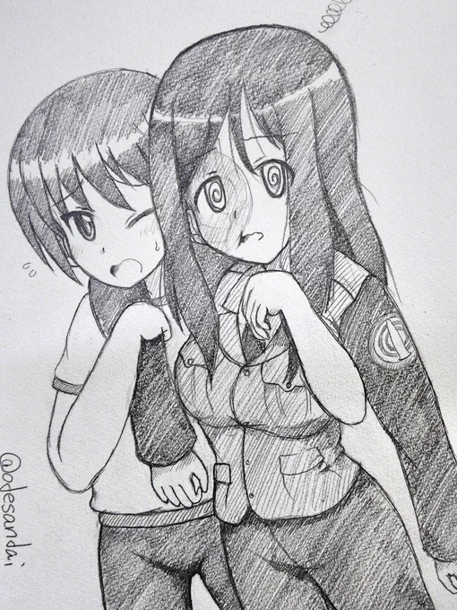 過去絵のメグミ姉さん。
うちの中では、不運なメグミ姉さんの絵を描いてることが多いw 