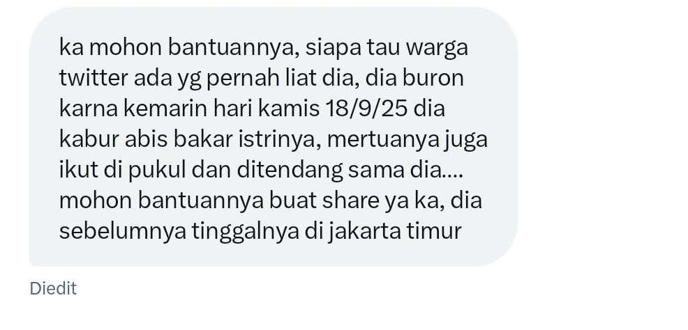 Bantu ramaikan ya teman-teman 🙏
Sampai sekarang pelaku masih buron!