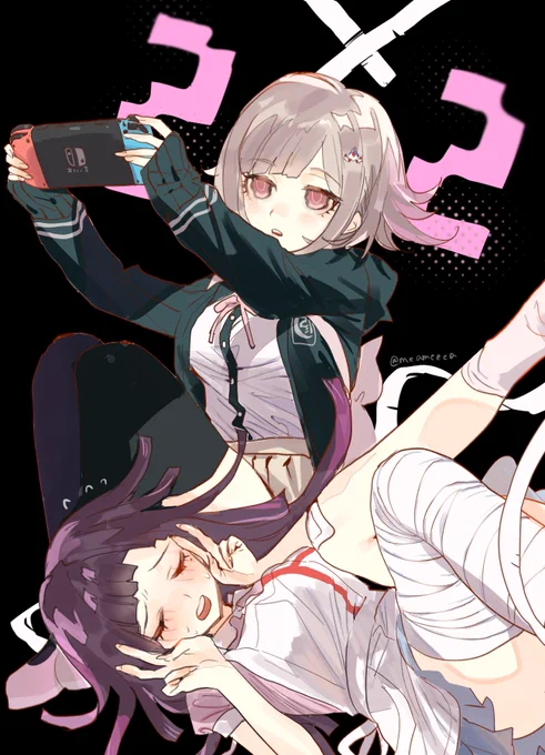 2×2おめでとーということで推しの七海と罪木 #ダンガンロンパ
