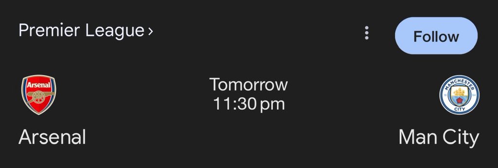yellowpantherx's tweet image. Guess the correct score for Arsenal vs Man City

One lucky winner gets $100