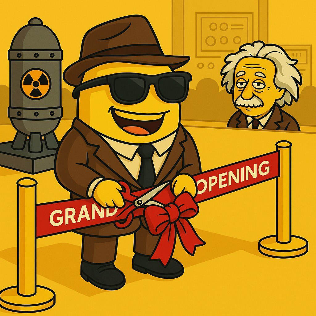 Biznana_Army's tweet image. Doge had his bark 🐶, Shiba had her bite 🐕, and Pepe had his ribbit 🐸… but now it’s time for Biznana 🍌 to shake the whole jungle. 🚀💣,Grand opening alert 🚨: Biznana is officially here.  #BiznanaTakeover #biznamemes #biznanarmy #MemeTokens #MemeCoin #bizarmy #Crypto