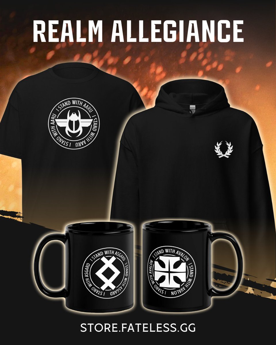 GodforgeGame's tweet image. Pledge your allegiance to the Gods! Loyalty in the form of stylish garments. 🔥⚔️
Shop now at store.fateless.gg