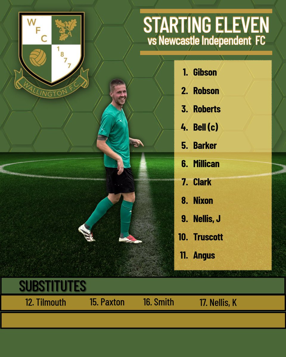 Today’s starting XI vs <a href="/NIFC_GOAT/">Newcastle Independent FC</a>
