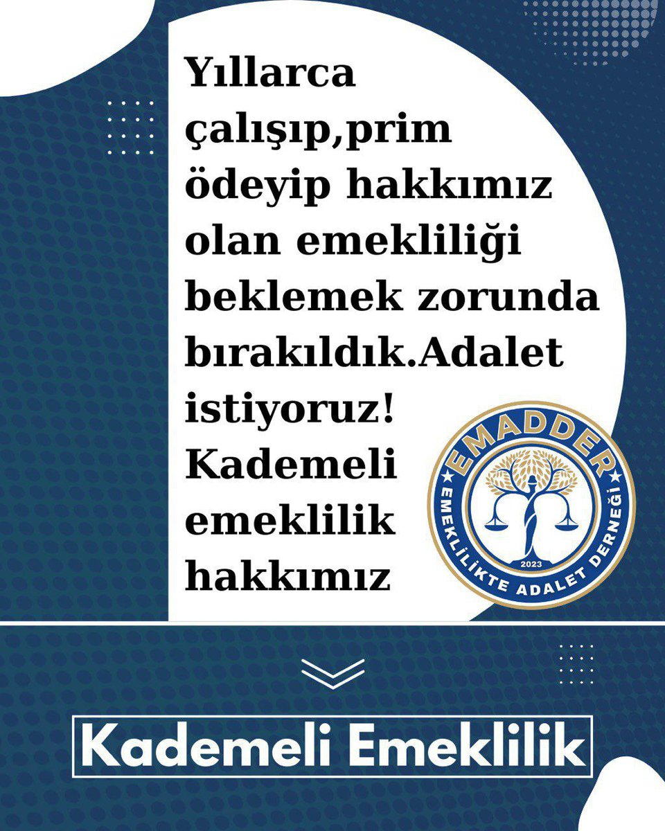 📌 Kademe, bir lütuf değil; anayasal bir haktır.
📌 İnsanlar aynı işi yapıp, sadece birkaç ay farkla farklı şartlara tabi tutulamaz.
📌 Kademe düzenlemesi, çalışma barışını sağlar, hak edenin hakkını teslim eder.
#TekSesKademe