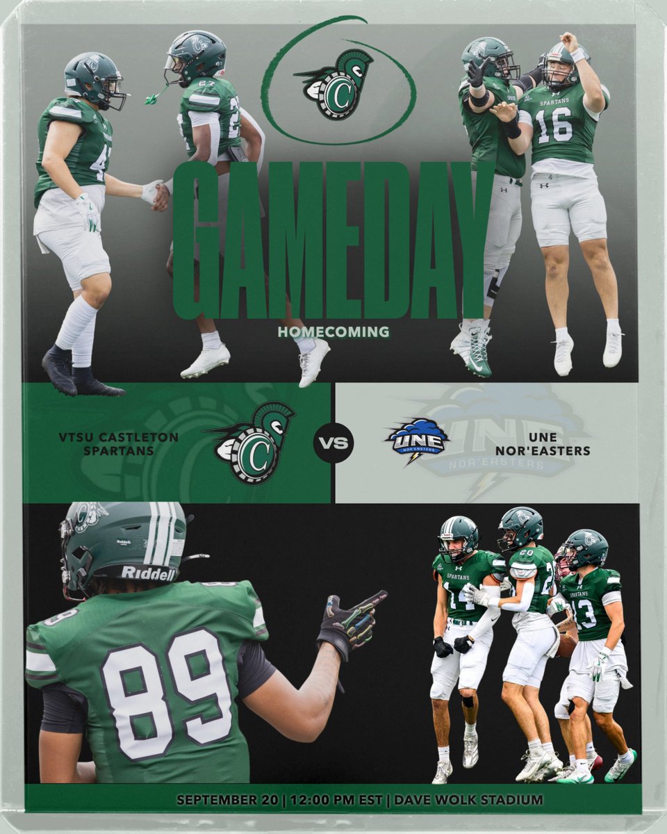 🏔️HOMECOMING GAMEDAY🏔️
#Team17 is in action today against UNE!
🕛12 P.M. Kickoff
📍Dave Wolk Stadium
#VTvsEveryone #MolonLabe #d3fb