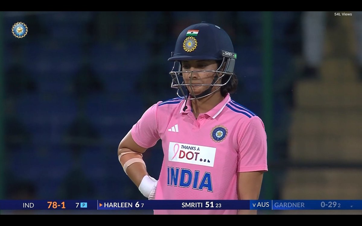 CricCrazyJohns's tweet photo. 🚨 SMRITI MANDHANA SMASHED FIFTY FROM JUST 23 BALLS AGAINST AUSTRALIA 🚨

- Fifty in the First ODI.
- Hundred in the Second ODI.
- Fifty in the Third ODI.

She is showing extraordinary consistency against the World Champions. https://t.co/sCvwYcYWzf