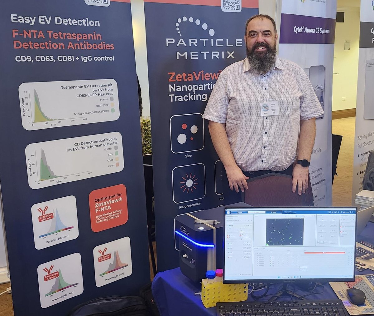 Particle_Metrix's tweet image. Day 2 at @gliifca is starting! 🚀
📍 @LoyolaChicago | Sept 19–20
Visit the @Particle_Metrix booth to see the ZetaView® Evolution in action: enhanced #NanoparticleTracking, innovations &amp;amp; applications.
#EVs #FlowCytometry #ZetaViewEvolution #NTA