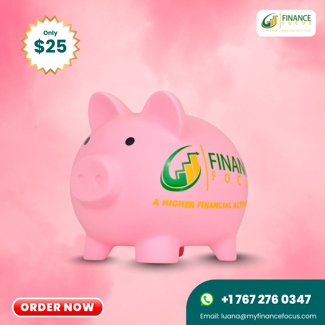 💖 Save with a Smile! 💖 
Step into the fun world of our Piggy Bank Collection 🐖✨. Available in Pink, Blue, Red, and Yellow 🌈, these cheerful companions make saving money simple, joyful, and rewarding! 

WhatsApp +1 767 276 0347 | luana@myfinancefocus.com

#Piggybank #Savings