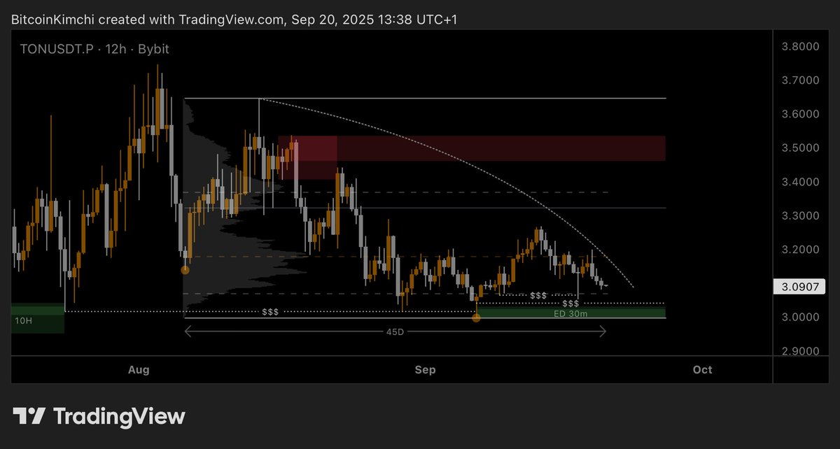 $TON accumulation - 45D