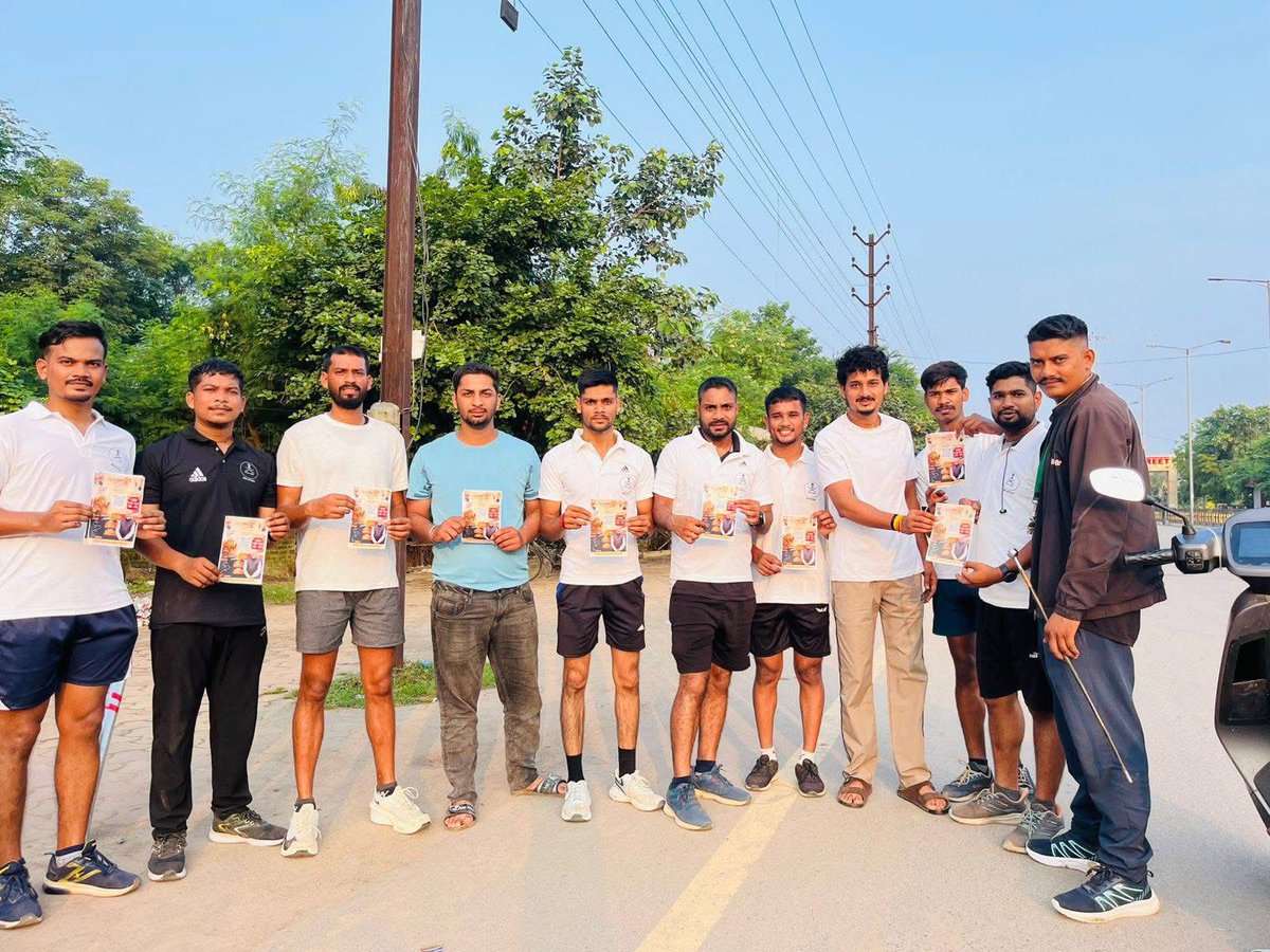 RahulTikariha's tweet photo. Open International Muaythai Training Camp छत्तीसगढ़ के युवा खिलाड़ियों ने #NamoYuvaRun (21 सितम्बर) का संदेश फैलाया!

 रायपुर • बिलासपुर | सुबह 7 बजे
फिटनेस और नशामुक्त भारत का संकल्प लें 

#BJYMChhattisgarh #YouthForBharat #FitIndiaRun #RunForIndia #NashaMuktBharat #BJYMRun https://t.co/iFUQ6Ks9vG