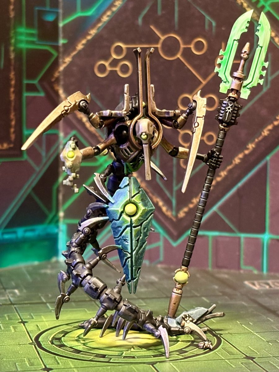 スザーレカンカラーでジオマンサー完成 #warhammer #necrons #ウォー
