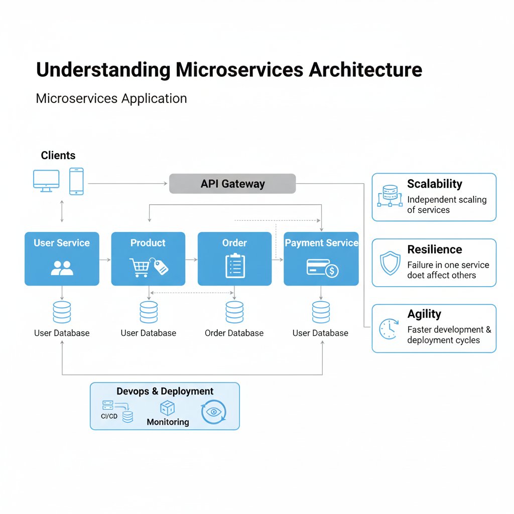 e_opore's tweet image. Microservices Architecture 

Overview

Imagine a city with many specialized shops instead of one giant supermarket.
Each shop focuses on one thing: bakery, butcher, pharmacy, clothing, etc.
Together, they serve the whole city — but each can run independently.

Components

→ User…