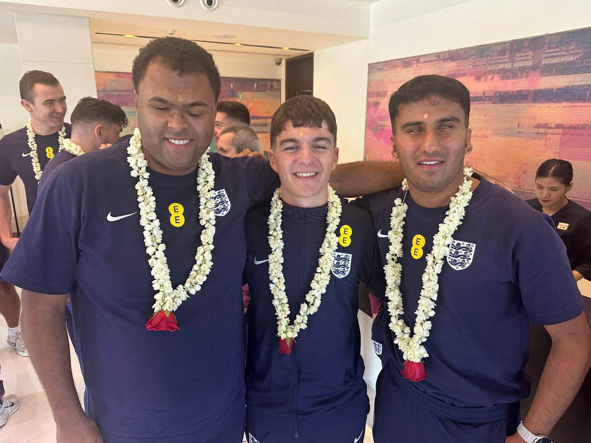 Rainbow blind football tweet media