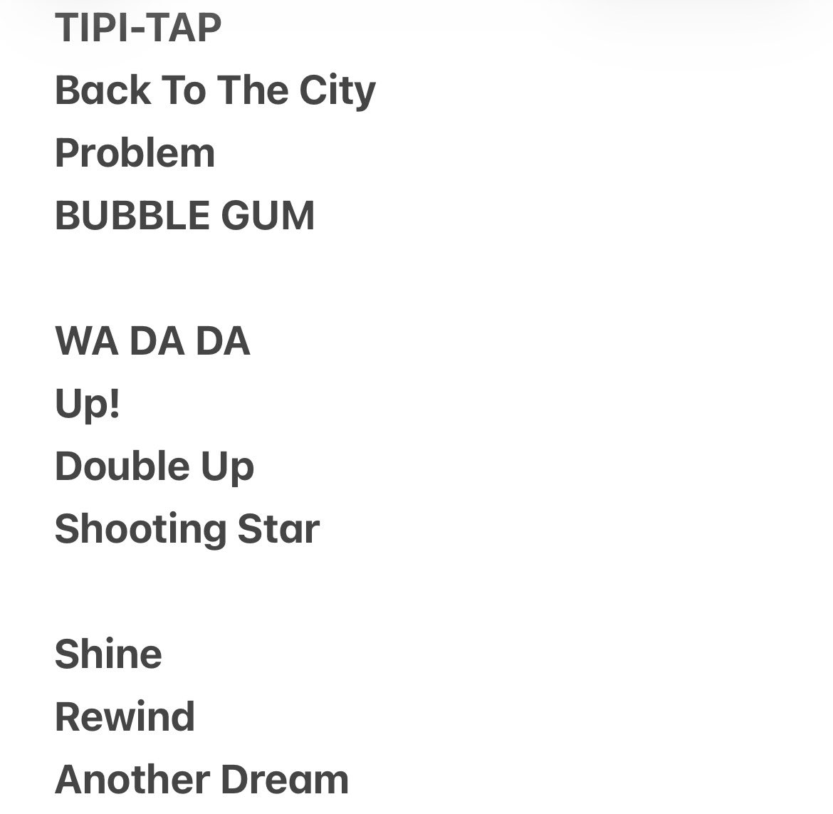 Rebit_1_3's tweet photo. 2025 Kep1er CONCERT TOUR [Into The Orbit : Kep1asia] in SEOUL 

9/20 Concert Set list https://t.co/VyyDN9Glpi