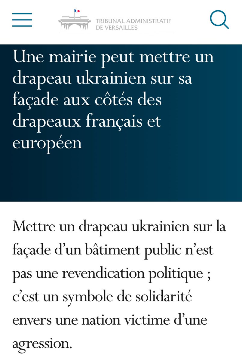 Le médiocre ministre démissionné Retailleau demande aux préfets de s'opposer aux drapeaux palestiniens sur les mairies au prétexte de la «neutralité». 

La justice a déjà tranché : Mettre un drapeau est un symbole de solidarité. 

Mettons des drapeaux Palestiniens partout 🇵🇸