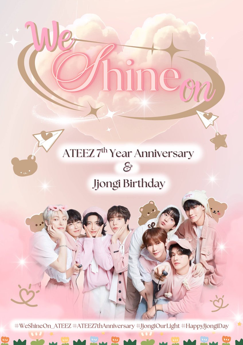 syira_yaa's tweet photo. ✨ 𝐖𝐄 𝐒𝐇𝐈𝐍𝐄 𝐎𝐍 ✨

ATEEZ 7th Anniversary ✨ x Jjongi Day 🐻
📍 Café Cloud (Lalaport BBCC)
🗓️ 11 Oct | 12–5pm
🎁 Just walk in &amp; spend RM10 to get some cute freebies!
🚫 No bns inside café, keep cozy 💛

#WeShineOn_ATEEZ #ATEEZ7thAnniversary #JjongiOurLight #HappyJjongiDay https://t.co/6SJnlxlMY4