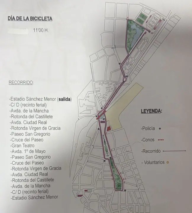Recorrido urbano por el Día de la Bicicleta 🚲
Con la colaboración de 👉 Ayuntamiento de Puertollano, CADENA 100 y REPSOL.

📅 Este domingo
🕚 Desde las 11:00 h
📍 Estadio Sánchez Menor

💚 ¡Ven a pedalear en familia y disfrutar de un día saludable y divertido! 🎉